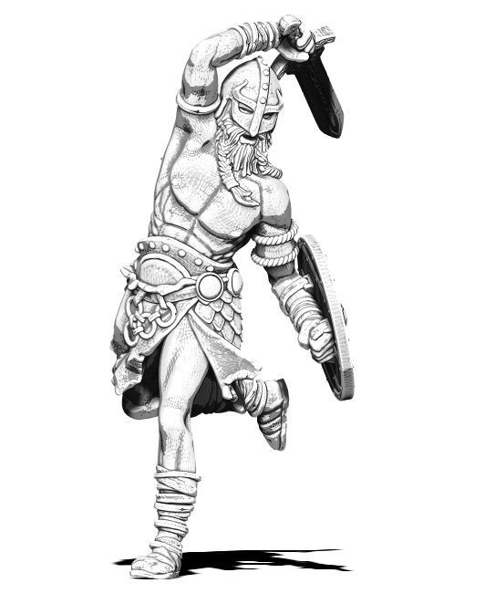 Viking 35 mm scale  3D print model_7