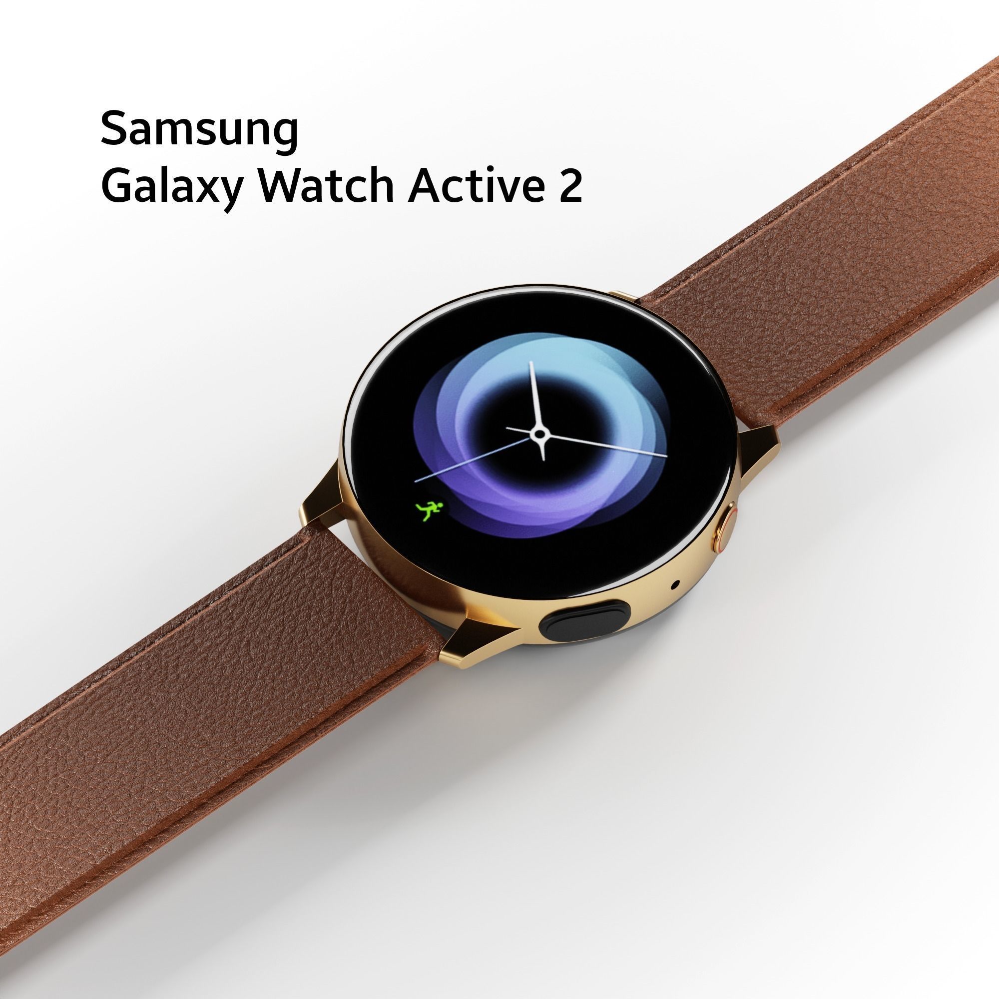 Samsung Galaxy Watch Active 2 Low-poly 3D model_1