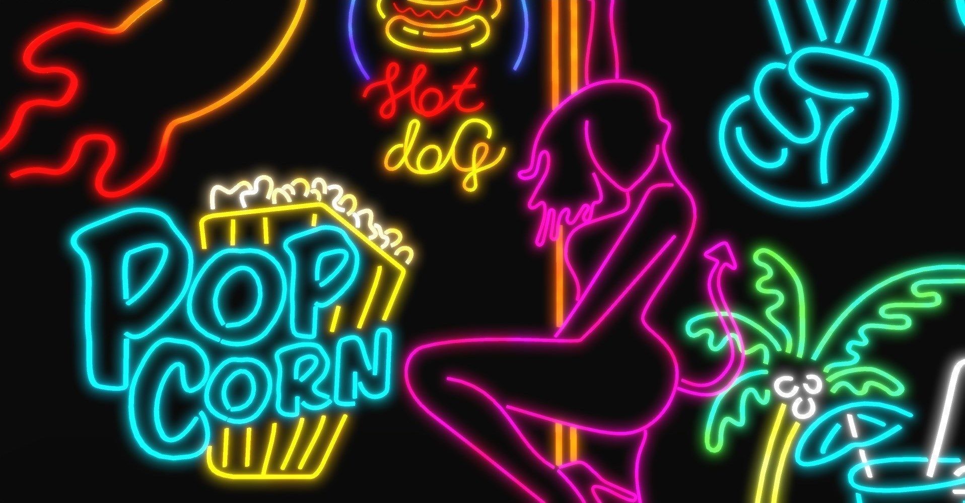 Ultimate Neon Sign Pack 2 Low-poly 3D model_1