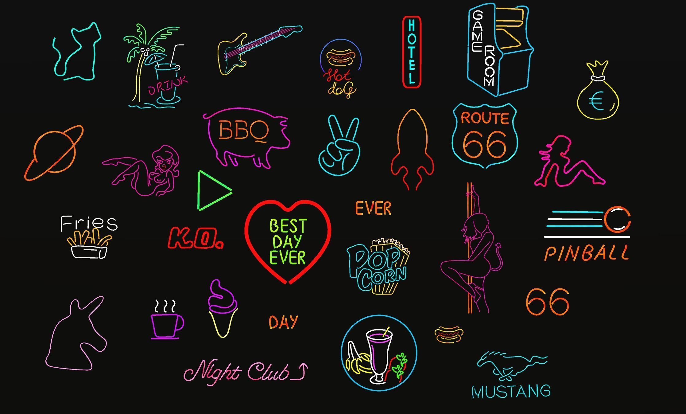 Ultimate Neon Sign Pack 2 Low-poly 3D model_7