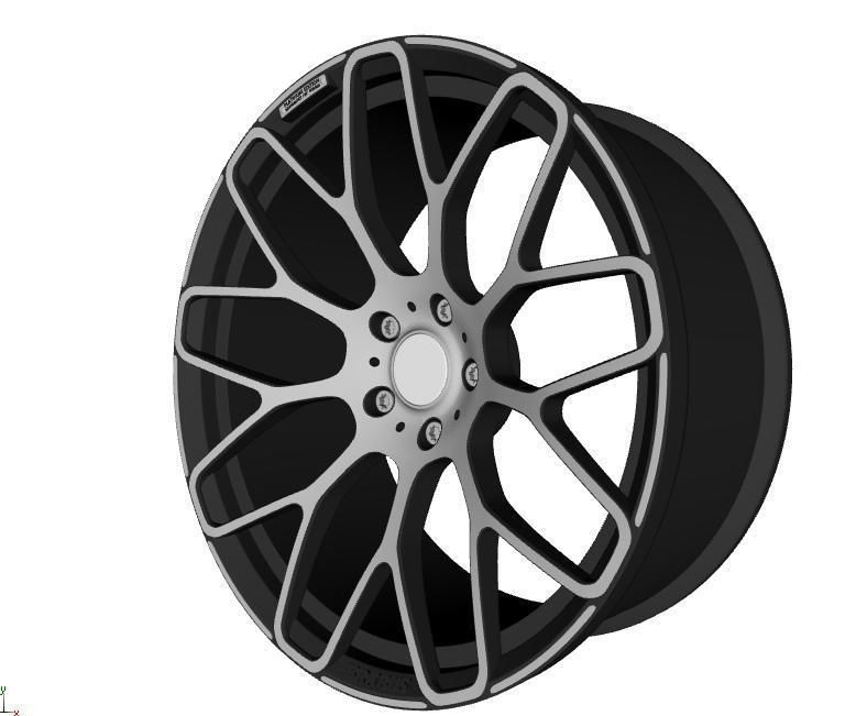 wheels  Brabus Monoblok  Y Free 3D model_2