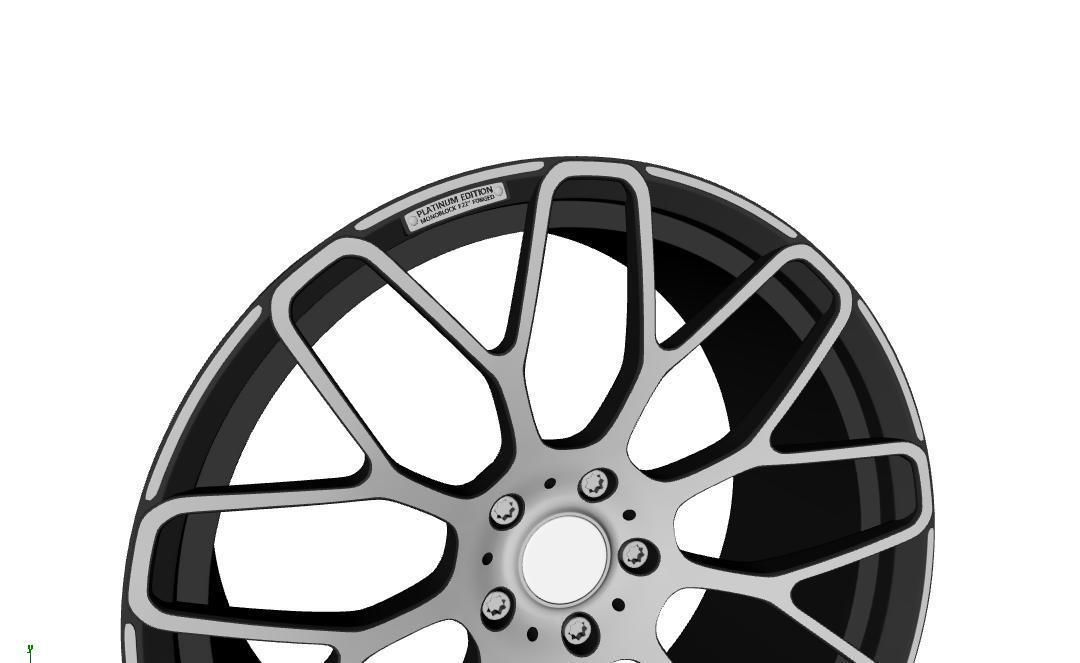 wheels  Brabus Monoblok  Y Free 3D model_3