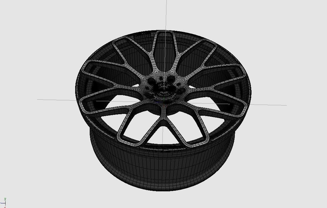 wheels  Brabus Monoblok  Y Free 3D model_5