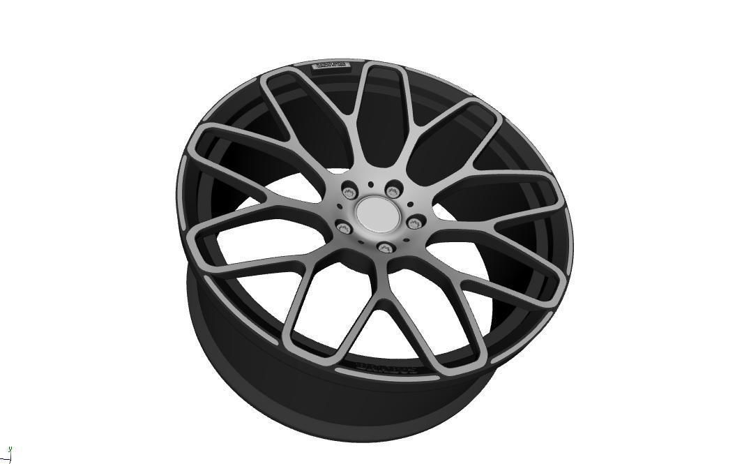 wheels  Brabus Monoblok  Y Free 3D model_4