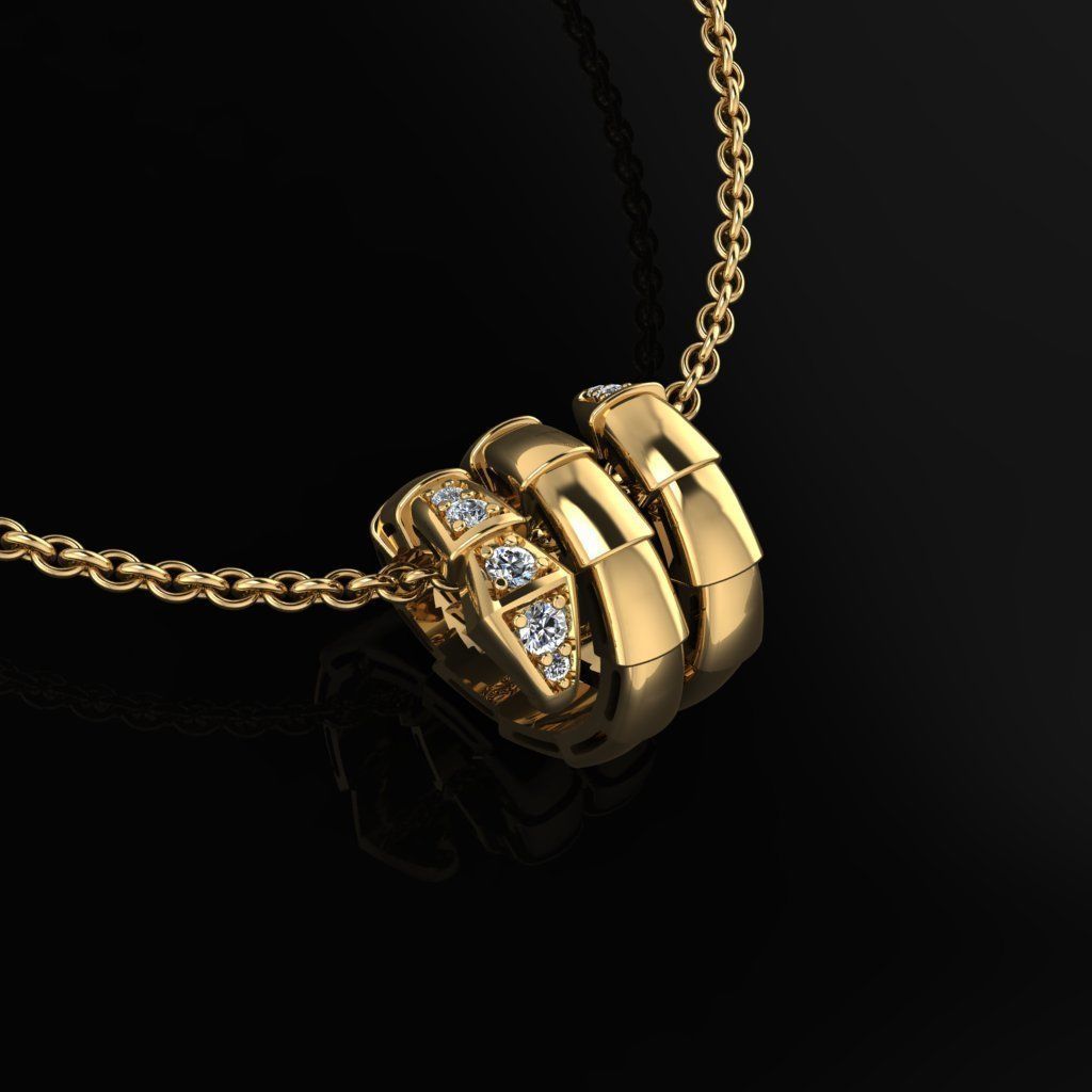 Serpenti Necklace  3D print model_1