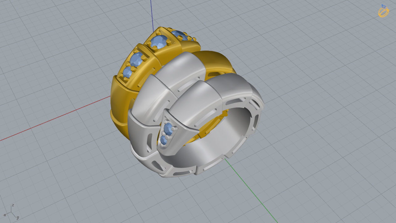 Serpenti Necklace  3D print model_11