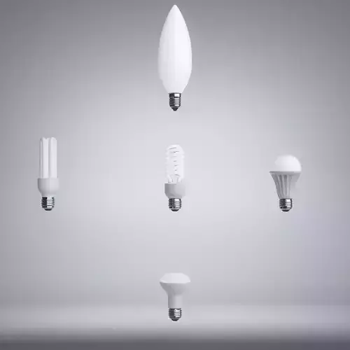 LED Lights Bulbs 3D Model Collection