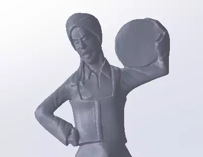 Tanora 3D woman in dress 3D print model