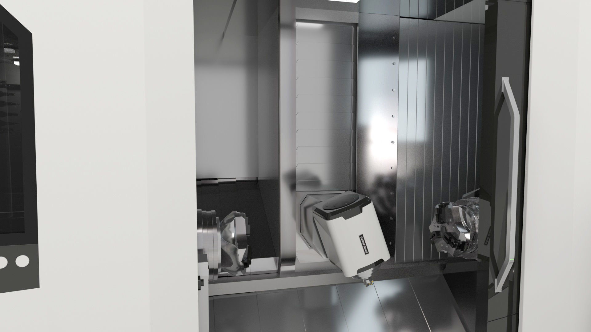 Milling Machine Universal Turning 3D model_50