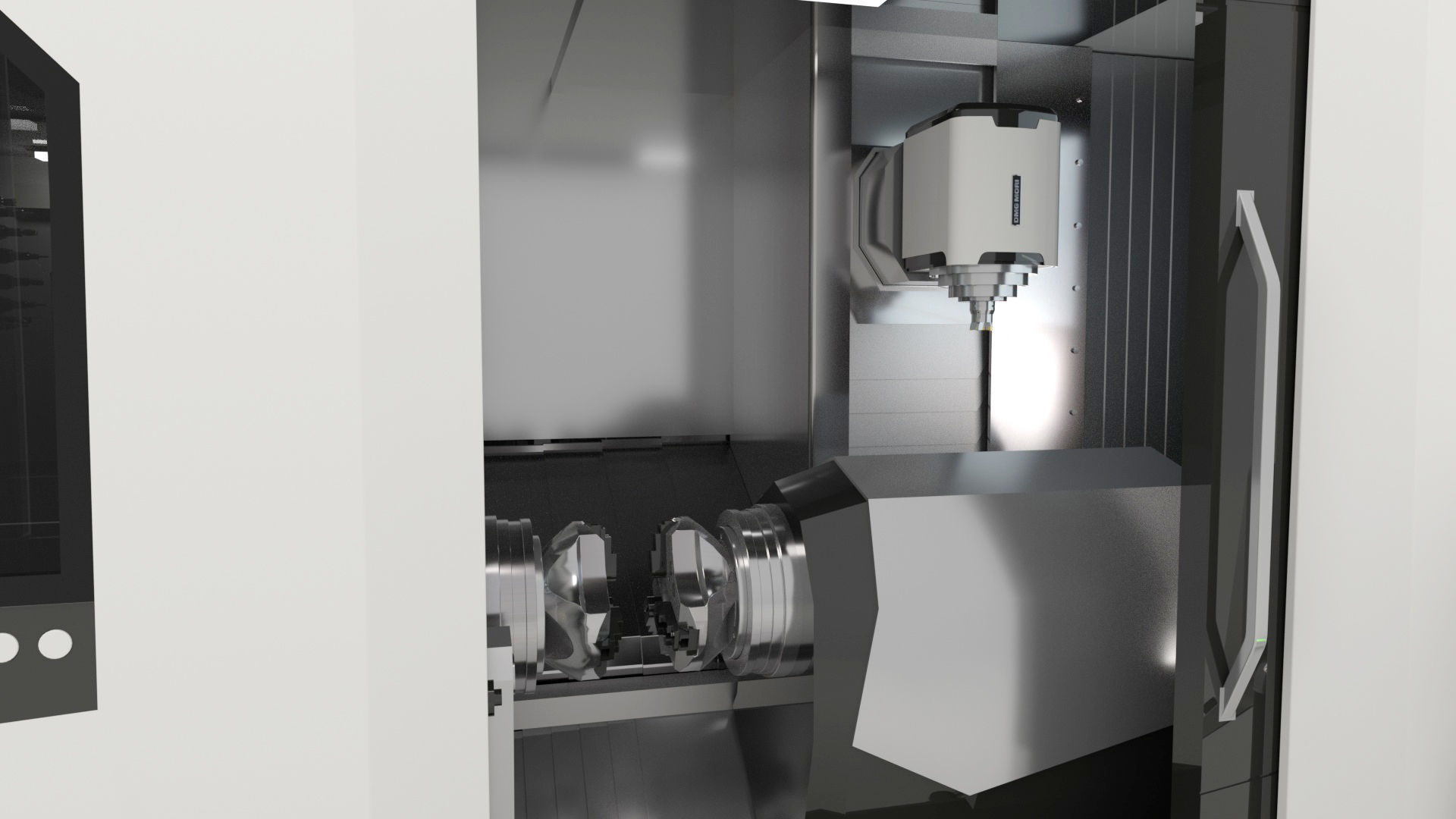 Milling Machine Universal Turning 3D model_39