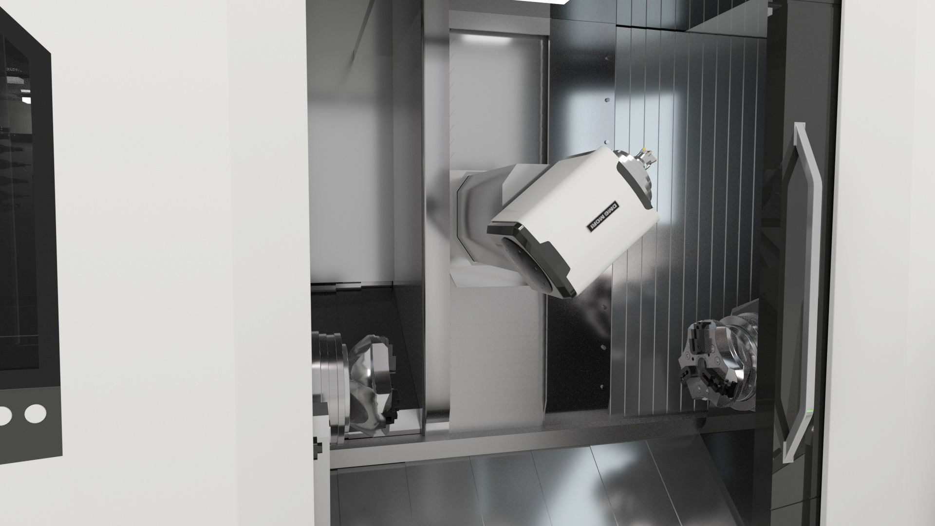 Milling Machine Universal Turning 3D model_43