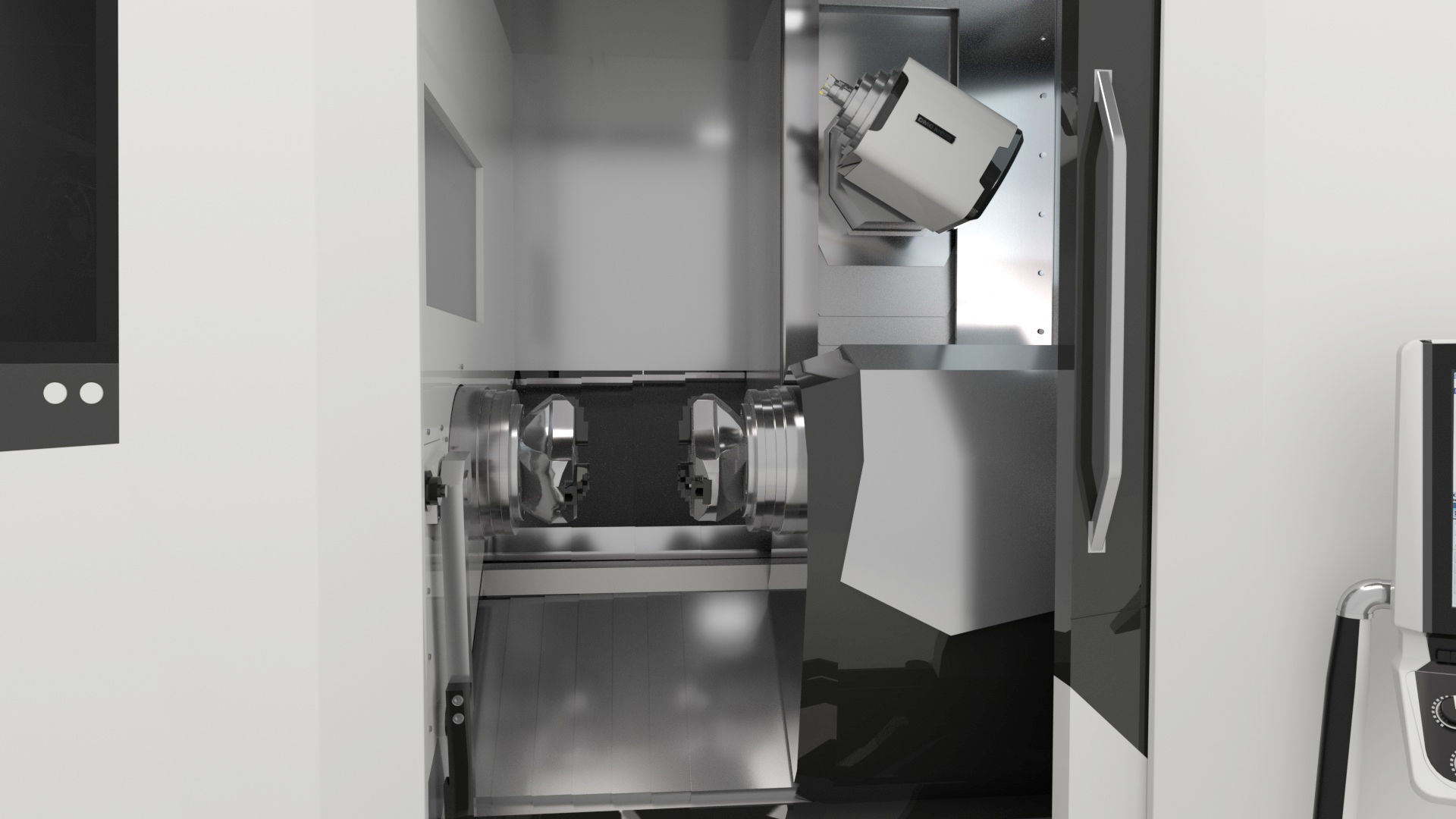 Milling Machine Universal Turning 3D model_37