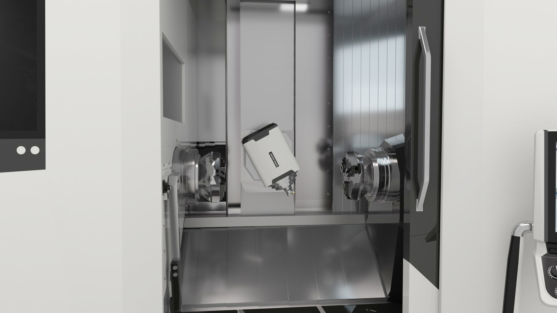 Milling Machine Universal Turning 3D model_15