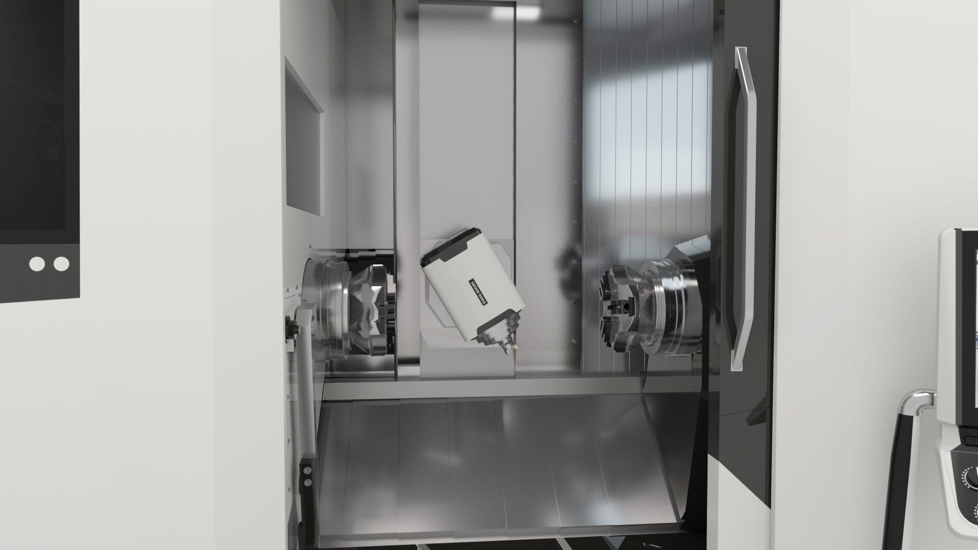 Milling Machine Universal Turning 3D model_16