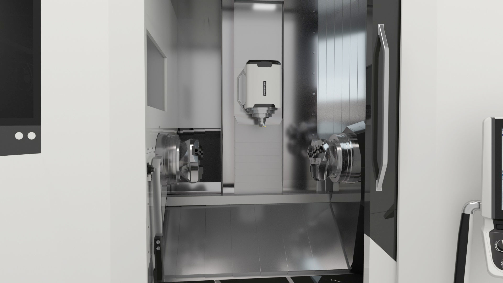 Milling Machine Universal Turning 3D model_8