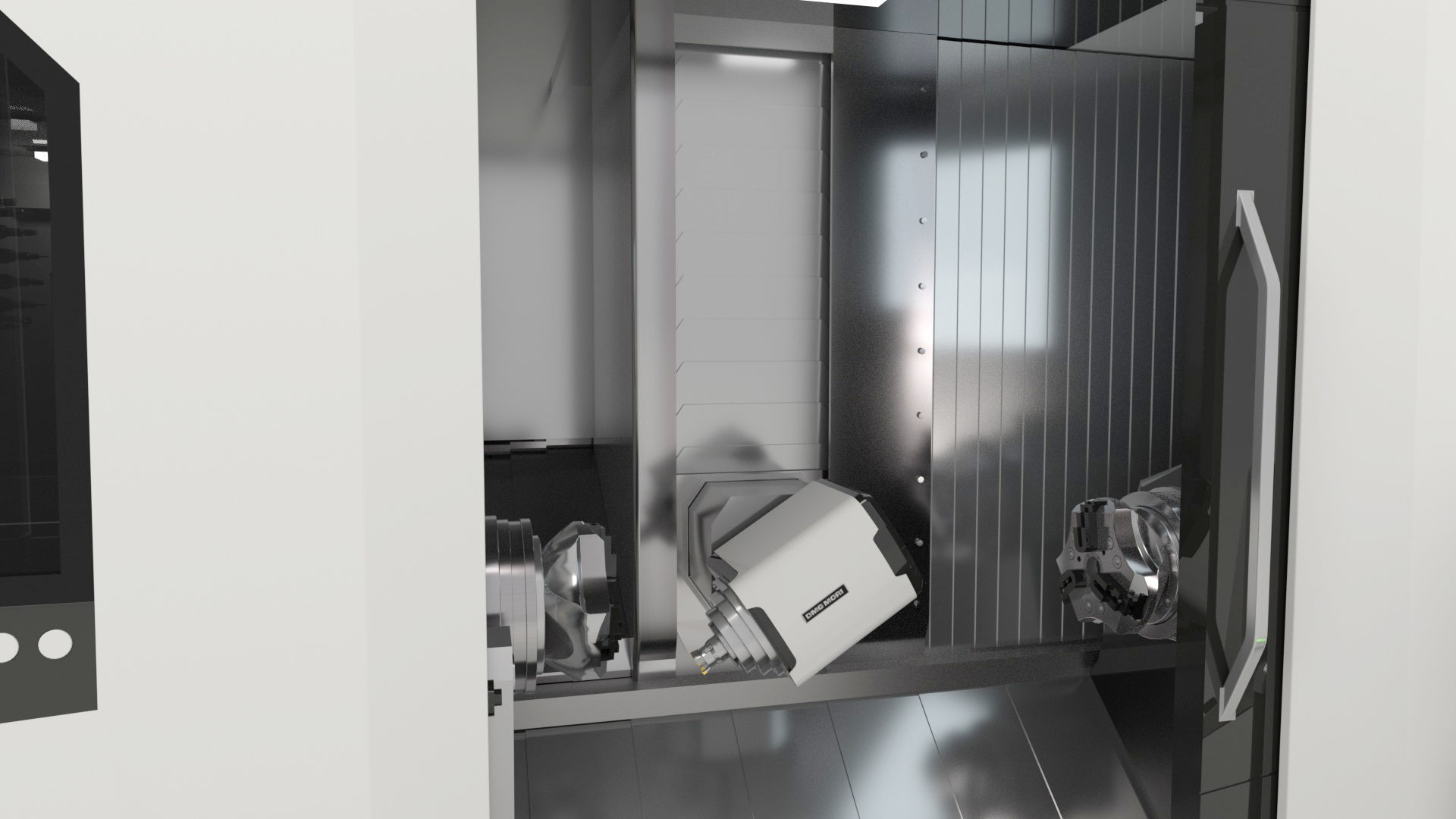 Milling Machine Universal Turning 3D model_49