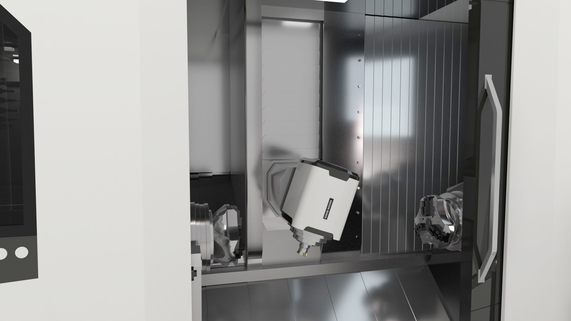 Milling Machine Universal Turning 3D model_46