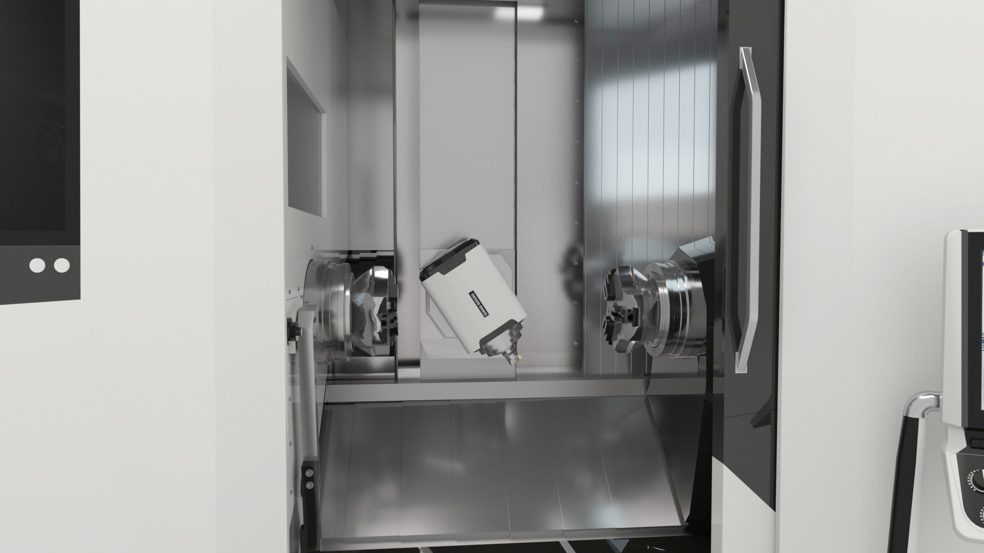 Milling Machine Universal Turning 3D model_17