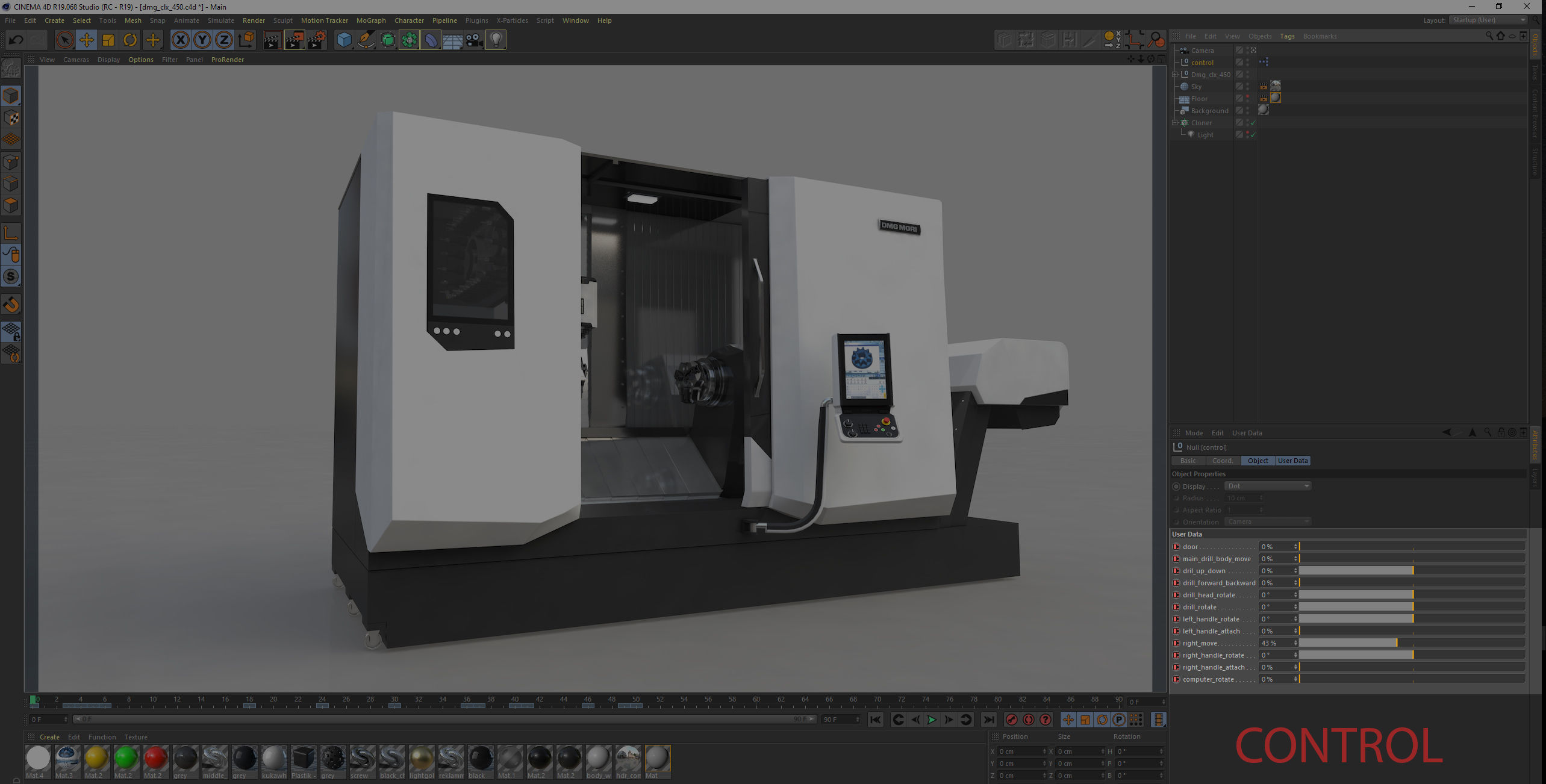 Milling Machine Universal Turning 3D model_57
