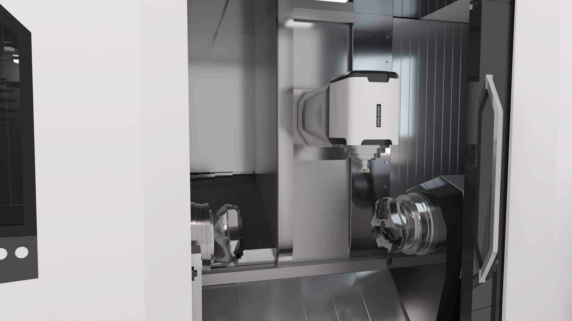 Milling Machine Universal Turning 3D model_41