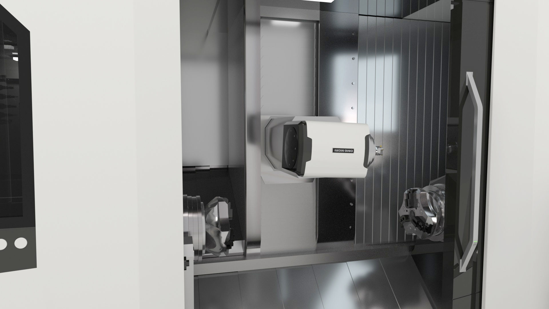 Milling Machine Universal Turning 3D model_44