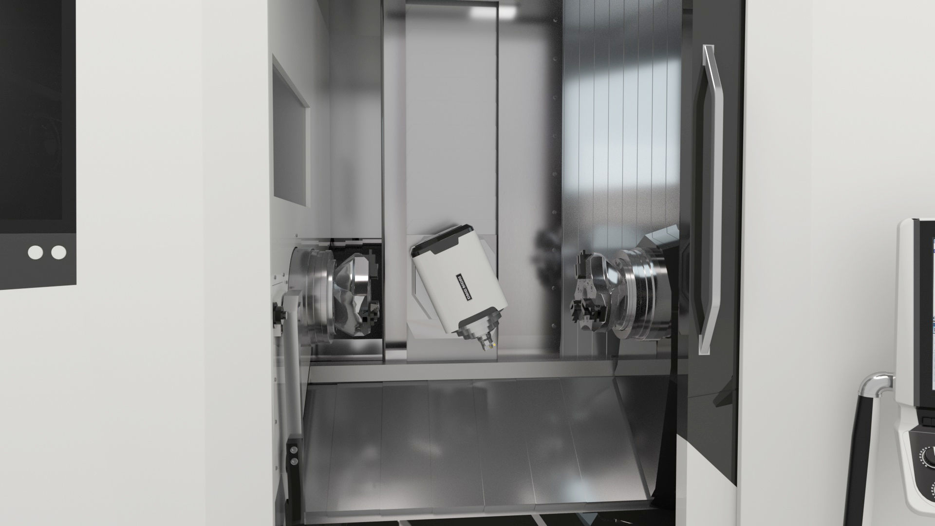 Milling Machine Universal Turning 3D model_23