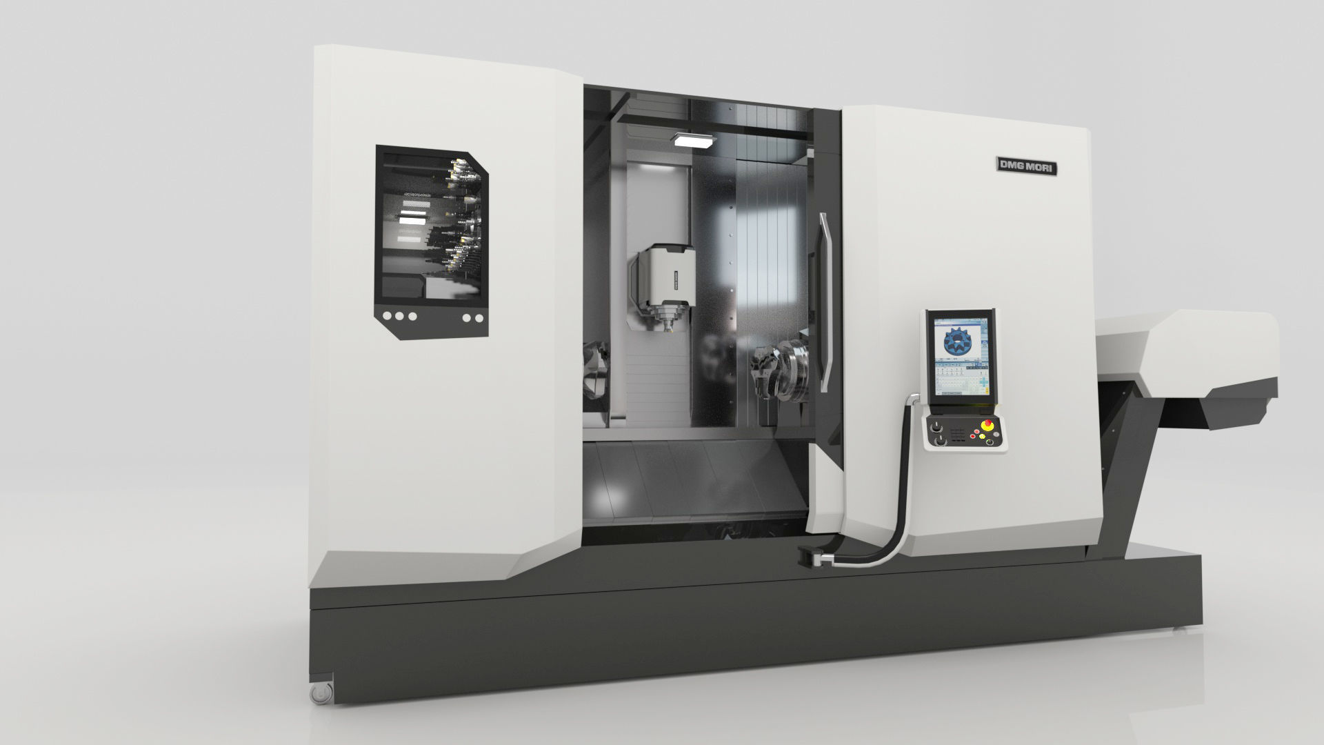 Milling Machine Universal Turning 3D model_2