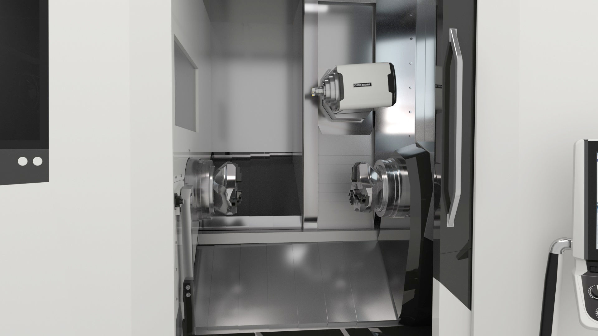 Milling Machine Universal Turning 3D model_34