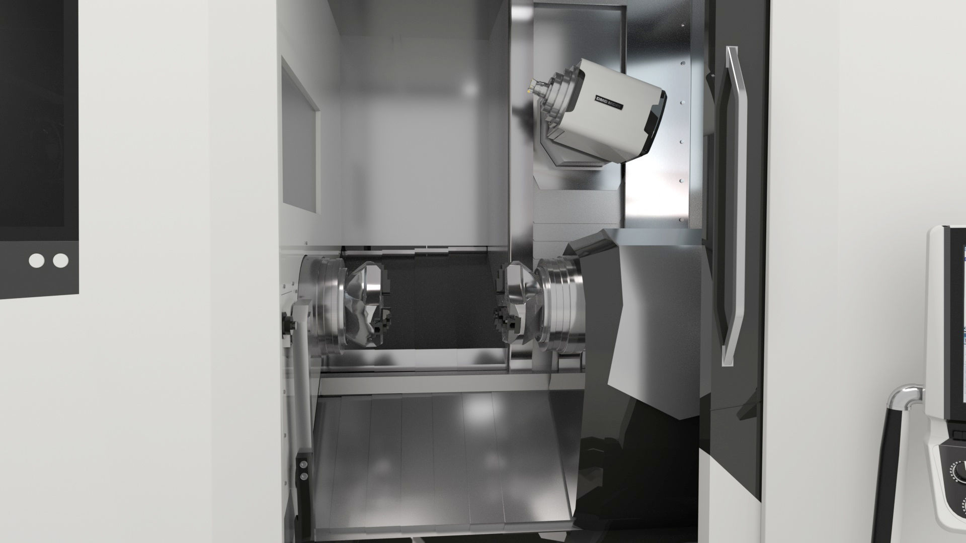 Milling Machine Universal Turning 3D model_36