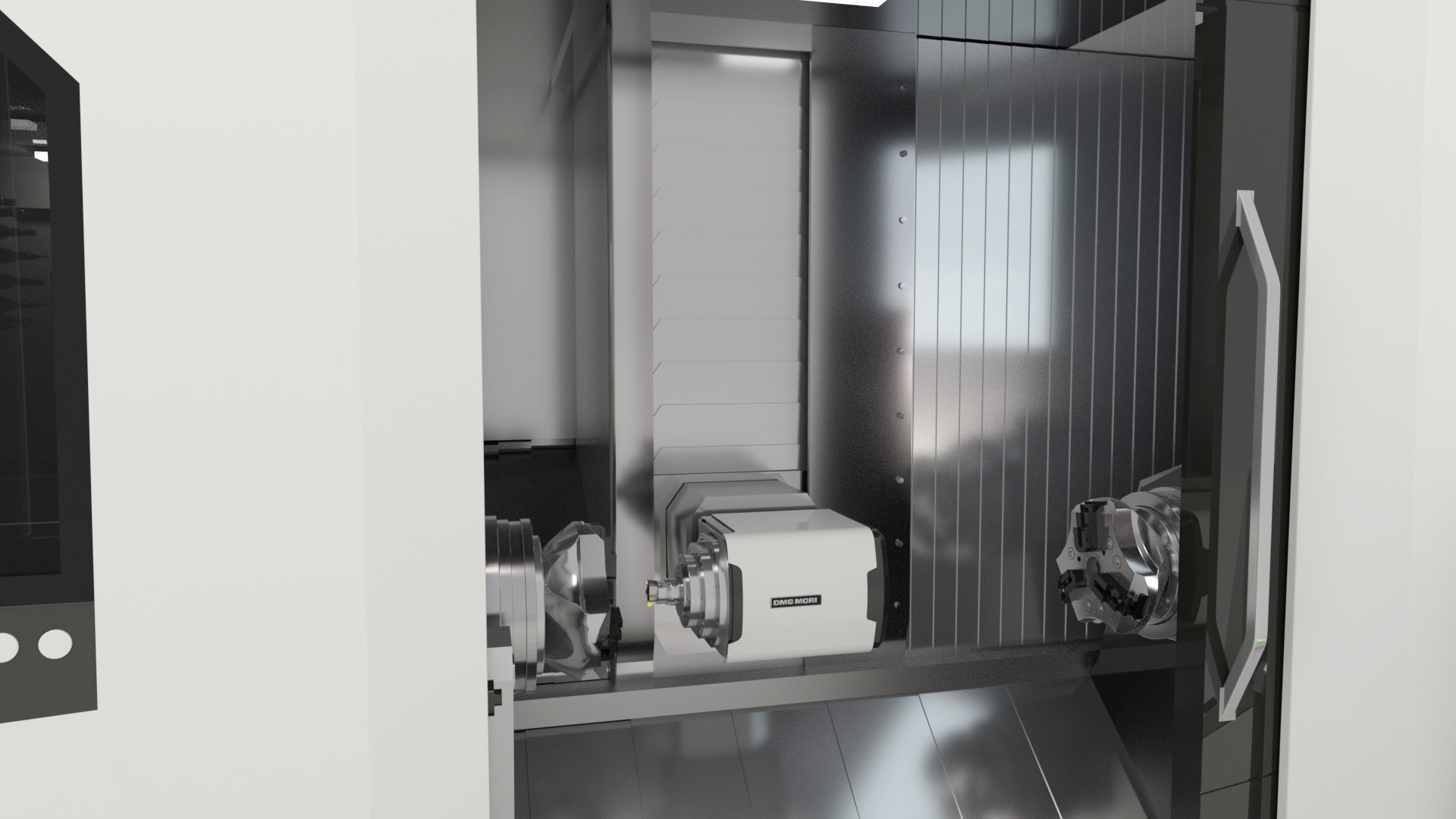 Milling Machine Universal Turning 3D model_48