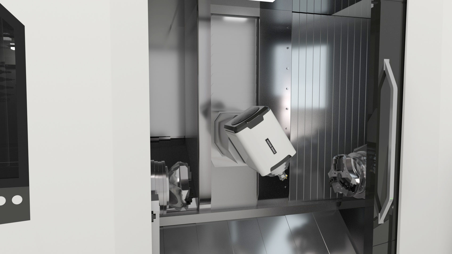 Milling Machine Universal Turning 3D model_45