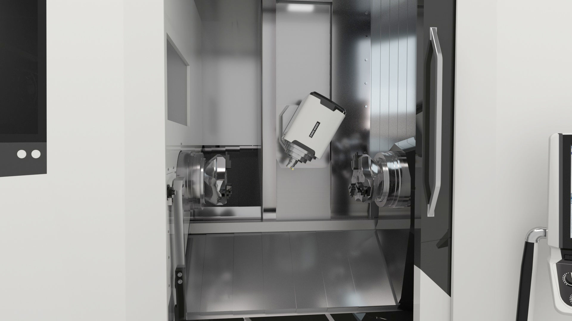 Milling Machine Universal Turning 3D model_29