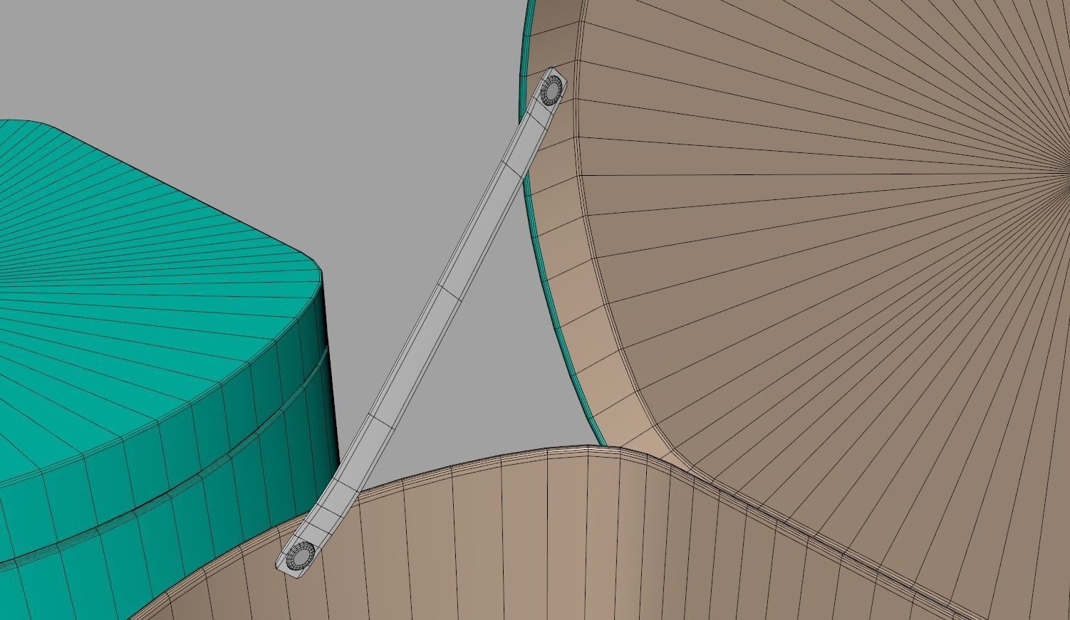 Children Round Cardboard Suitcase 3D model_14