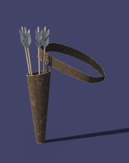 Viking pack props medieval Low-poly 3D model_7