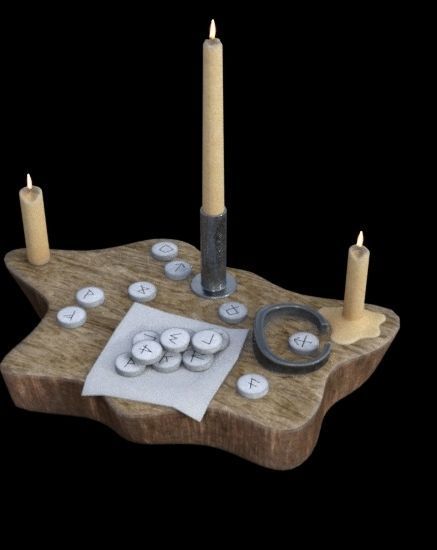 Viking pack props medieval Low-poly 3D model_2