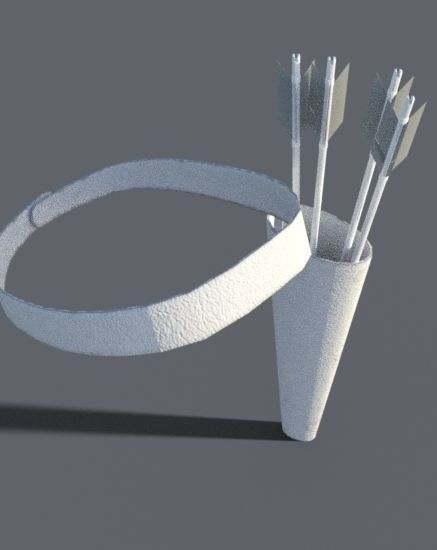 Viking pack props medieval Low-poly 3D model_16