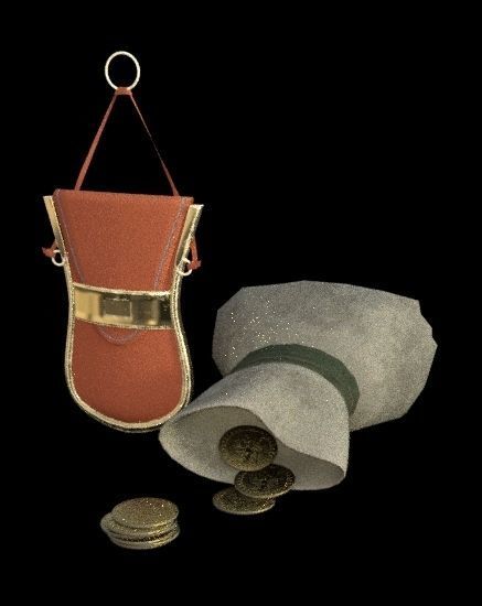 Viking pack props medieval Low-poly 3D model_5