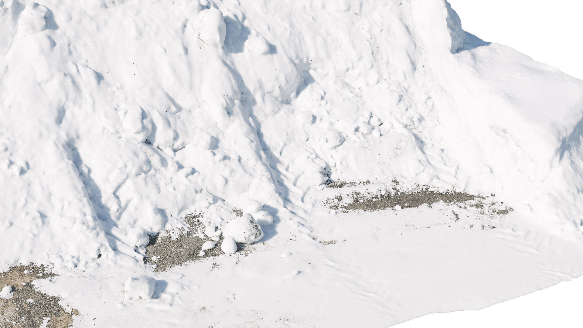 Snow wall Mountain 3D model_9