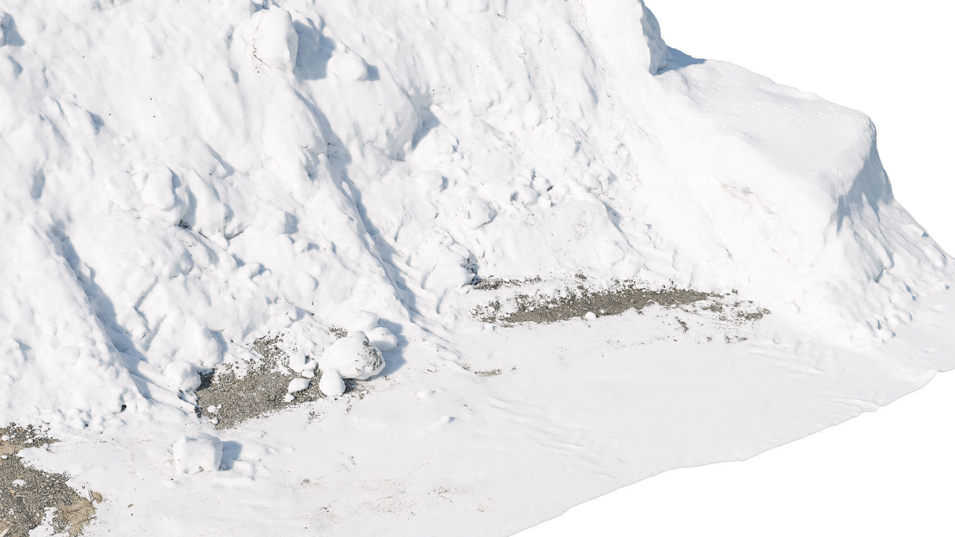 Snow wall Mountain 3D model_5