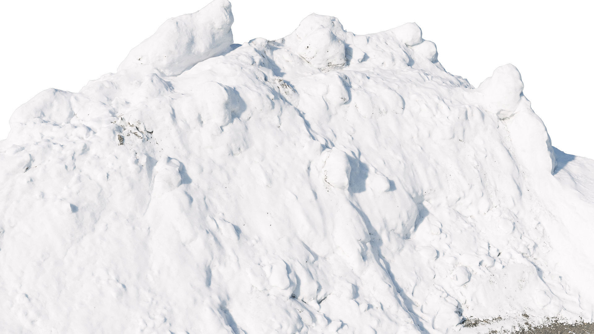 Snow wall Mountain 3D model_6