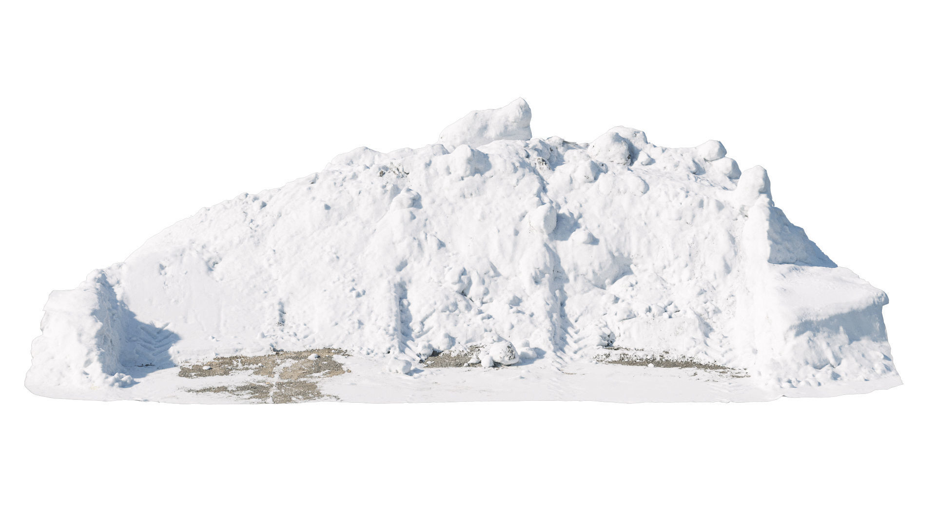 Snow wall Mountain 3D model_1