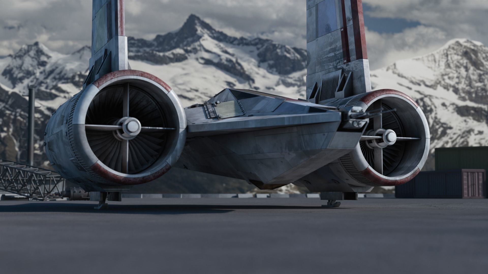 Incom BT-47C T-Wing Strategic Bomber 3D model_2