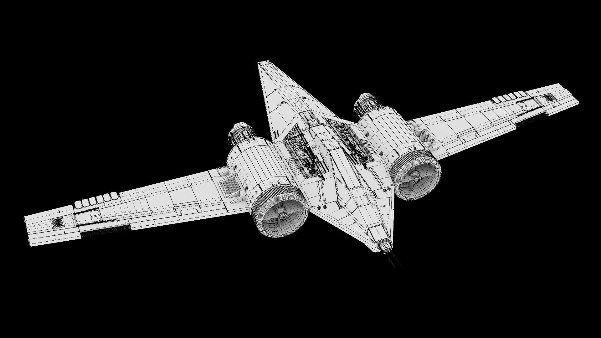 Incom BT-47C T-Wing Strategic Bomber 3D model_10