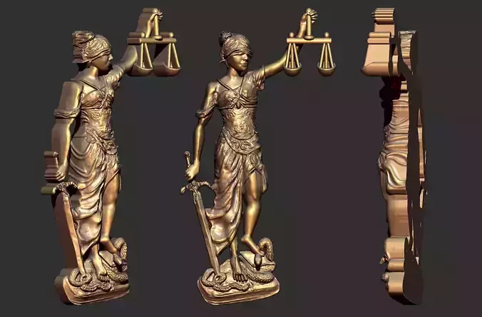 Lady Of Justice Dama da justica 3D print model