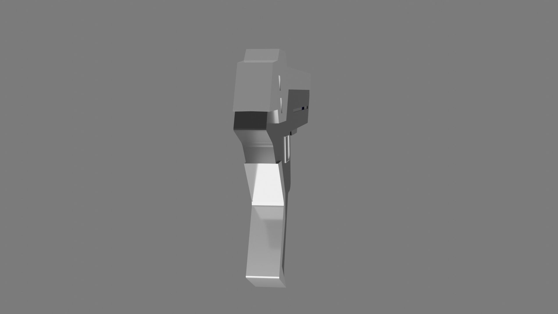 Sci-Fi Pistol Low-poly 3D model_4