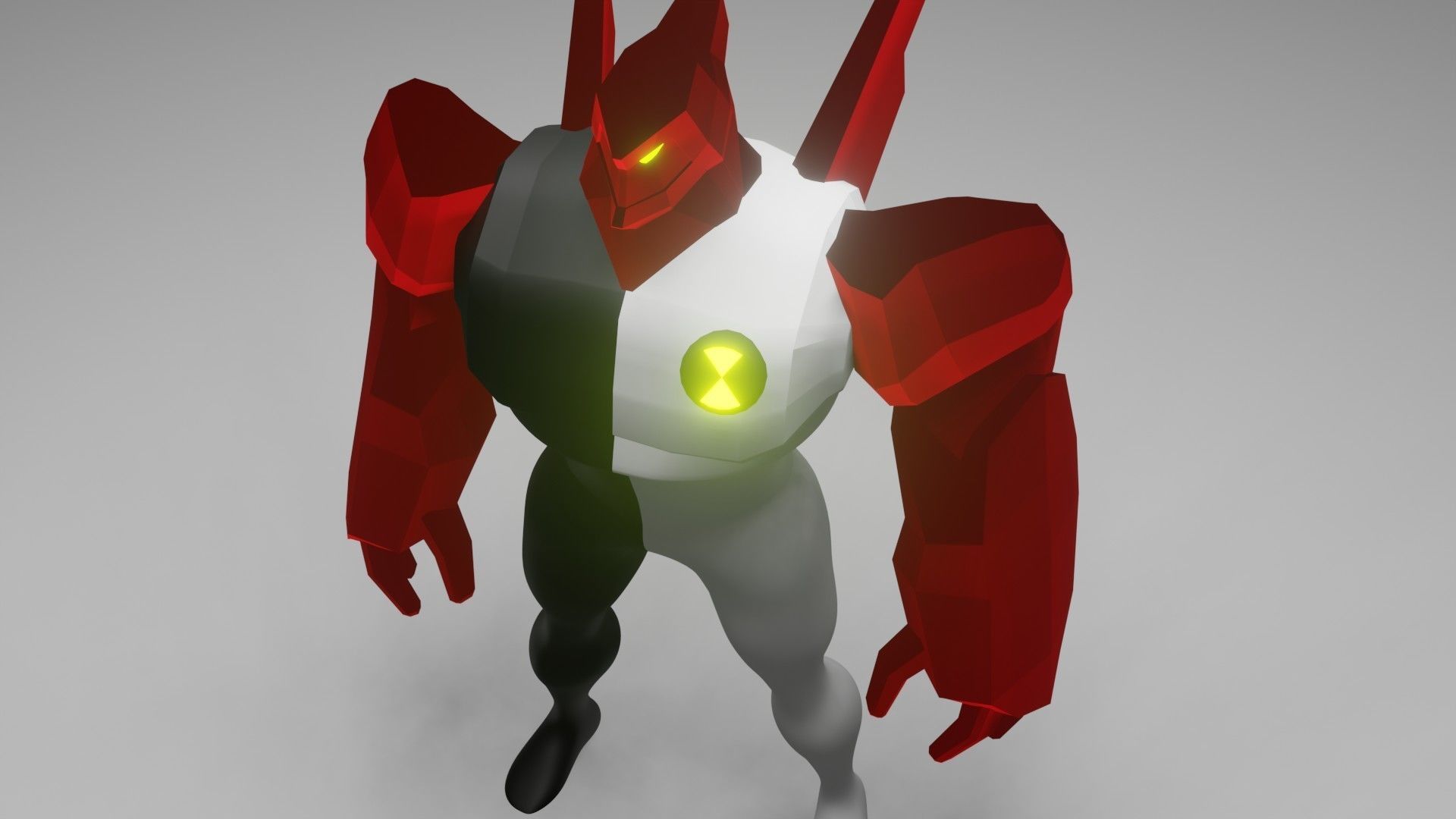 Ben 10 Diamond head model 3D model_9