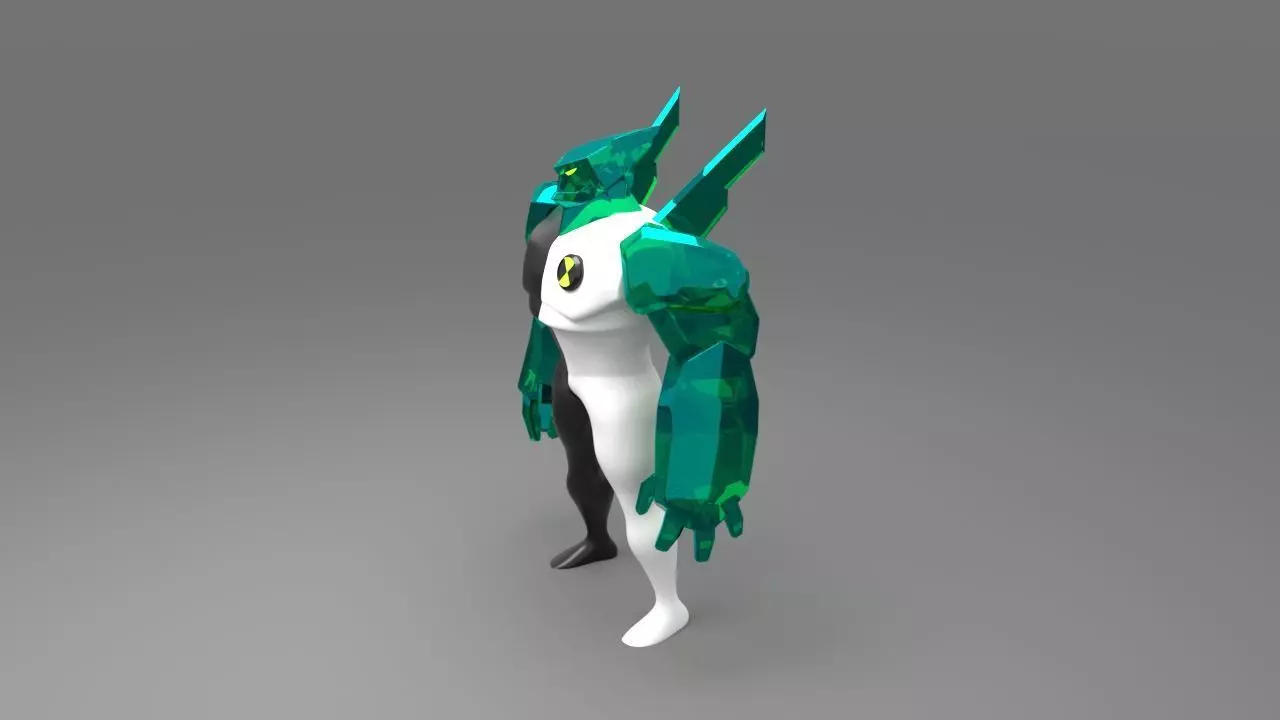 Ben 10 Diamond head model 3D model_0