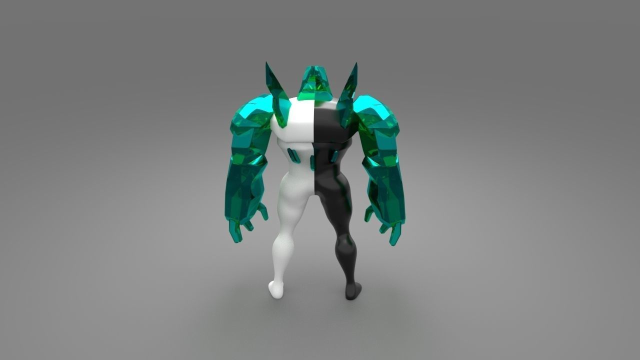 Ben 10 Diamond head model 3D model_2