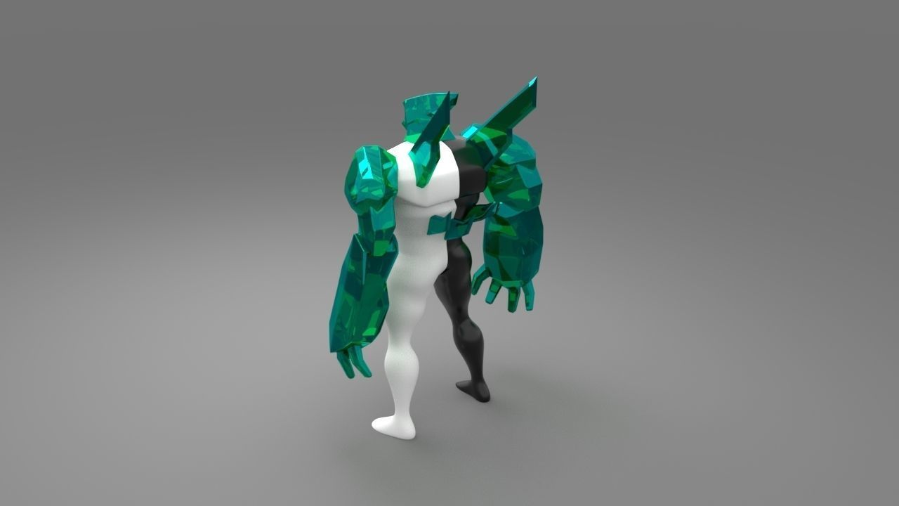 Ben 10 Diamond head model 3D model_1