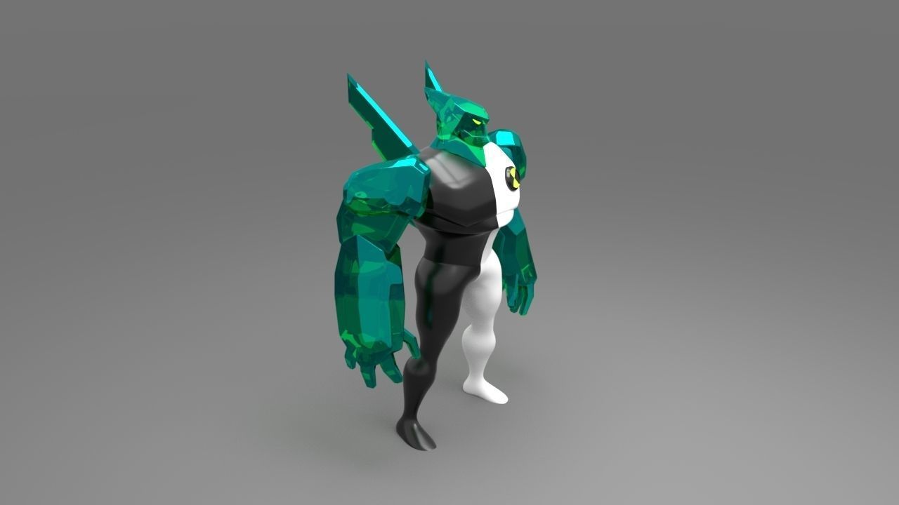 Ben 10 Diamond head model 3D model_4